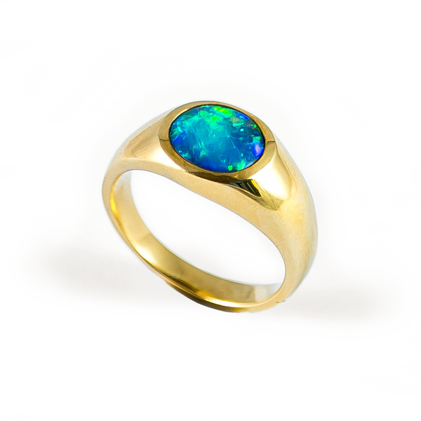 Boulder-Opal Ring