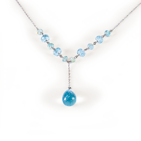 Halskette mit Aquamarine