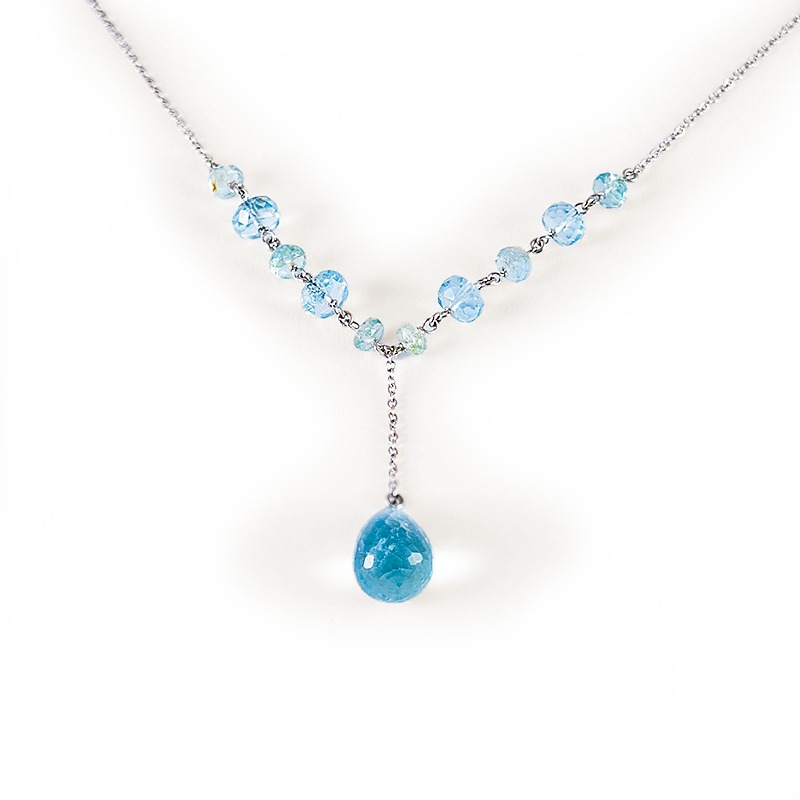 Halskette mit Aquamarine